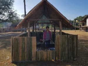 IMG-20180714-WA0017 SKI Afridev hand pump housing built for a well installation in Laos