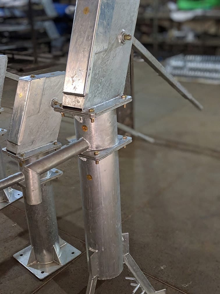 India Mark 2 hand pump installation and testing, manufactured by SKI