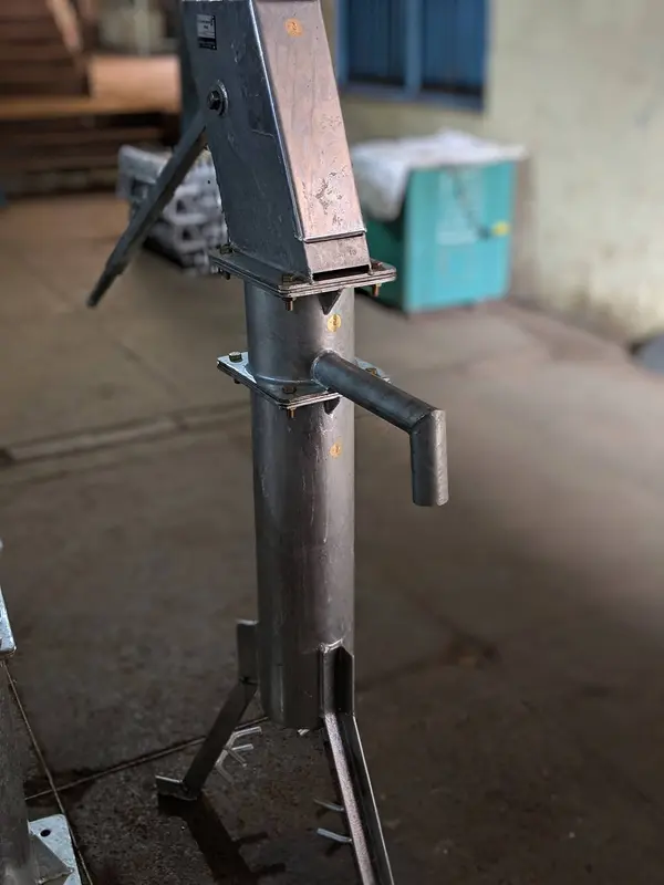 India Mark 3 hand pump installation and testing, manufactured by SKI