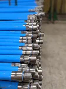 PVC riser pipe with stainless steel coupling for India Mark 2, tested at the SKI factory