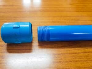 SKI PVC riser pipe with square threads for India Mark 2 hand pump