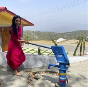 SKI hand pump installation shared on social media