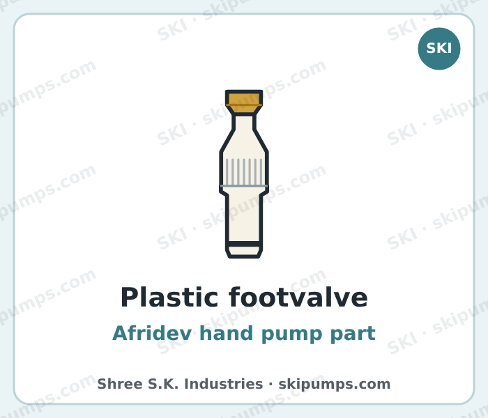Afridev plastic footvalve, SKI