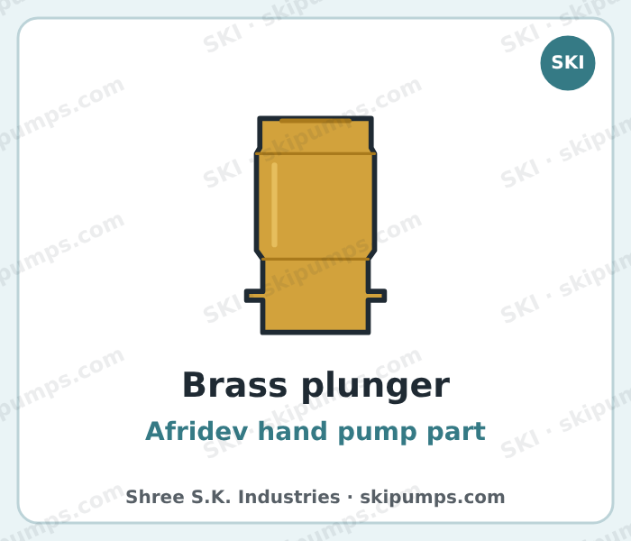 Afridev brass plunger, SKI