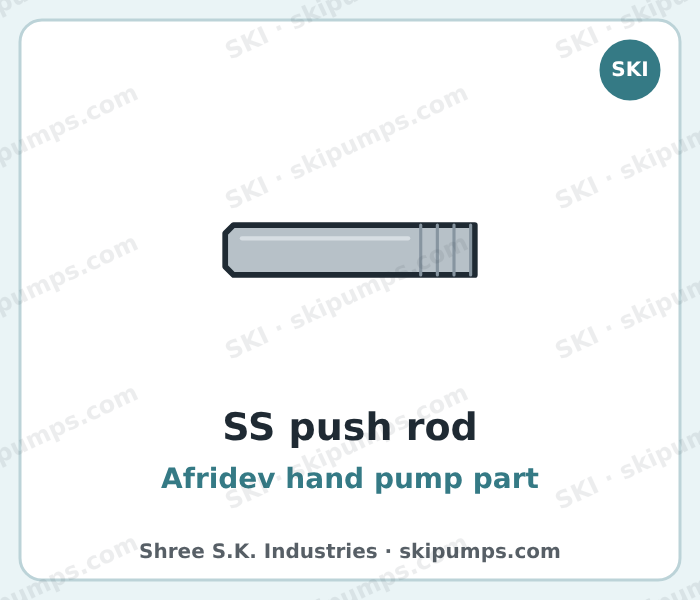 Afridev stainless steel push rod, SKI
