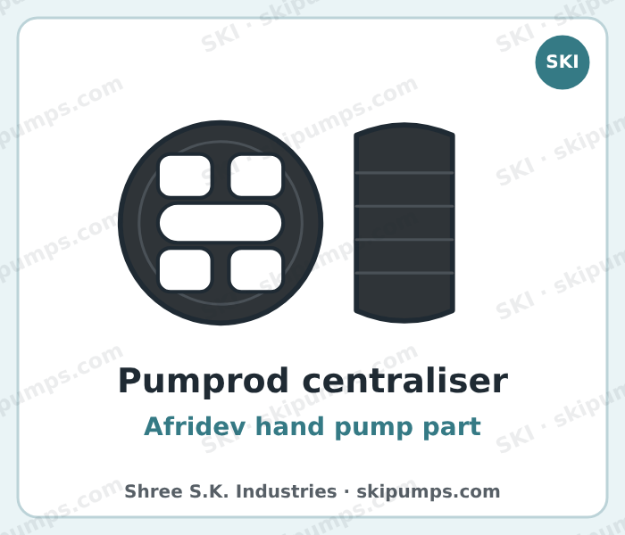Afridev pumprod centraliser, SKI