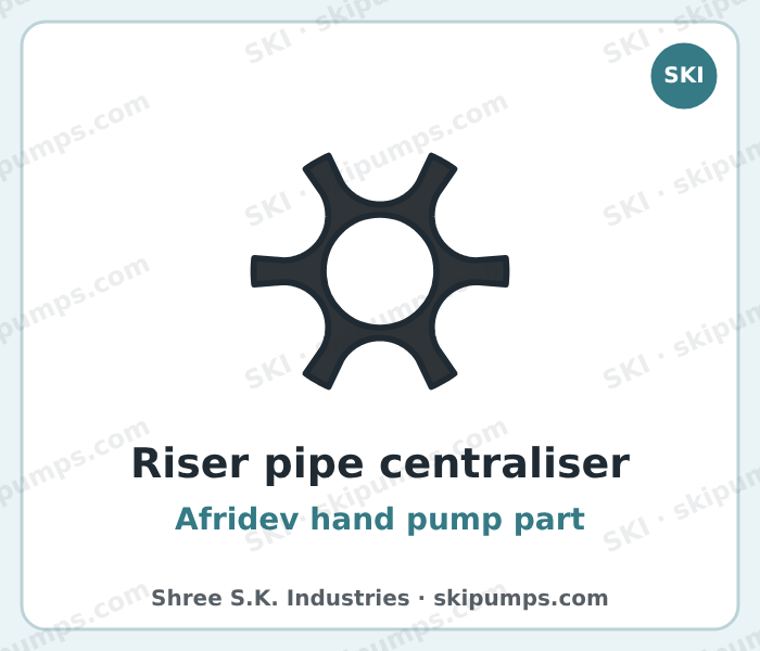 Afridev riser pipe centraliser, SKI